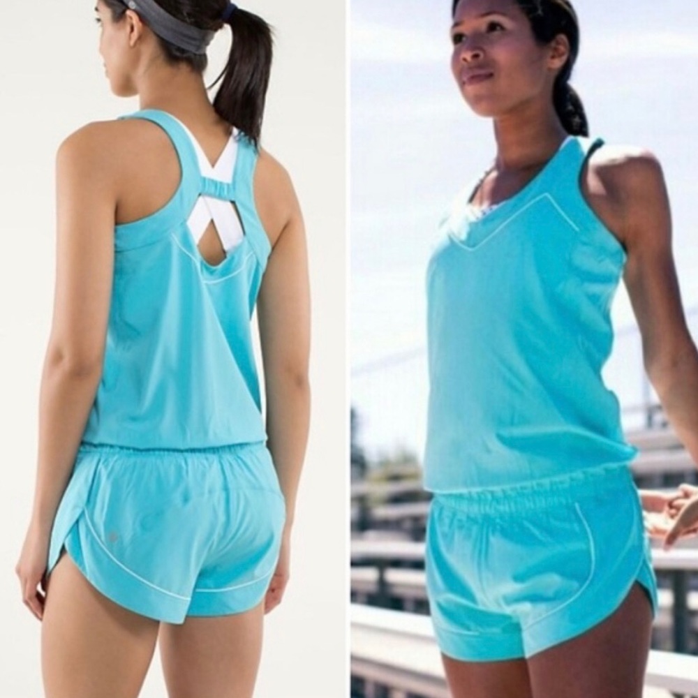 lululemon athletica Women’s Turquoise Athletic Romper